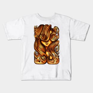 Luscious Locks - Orange Kids T-Shirt